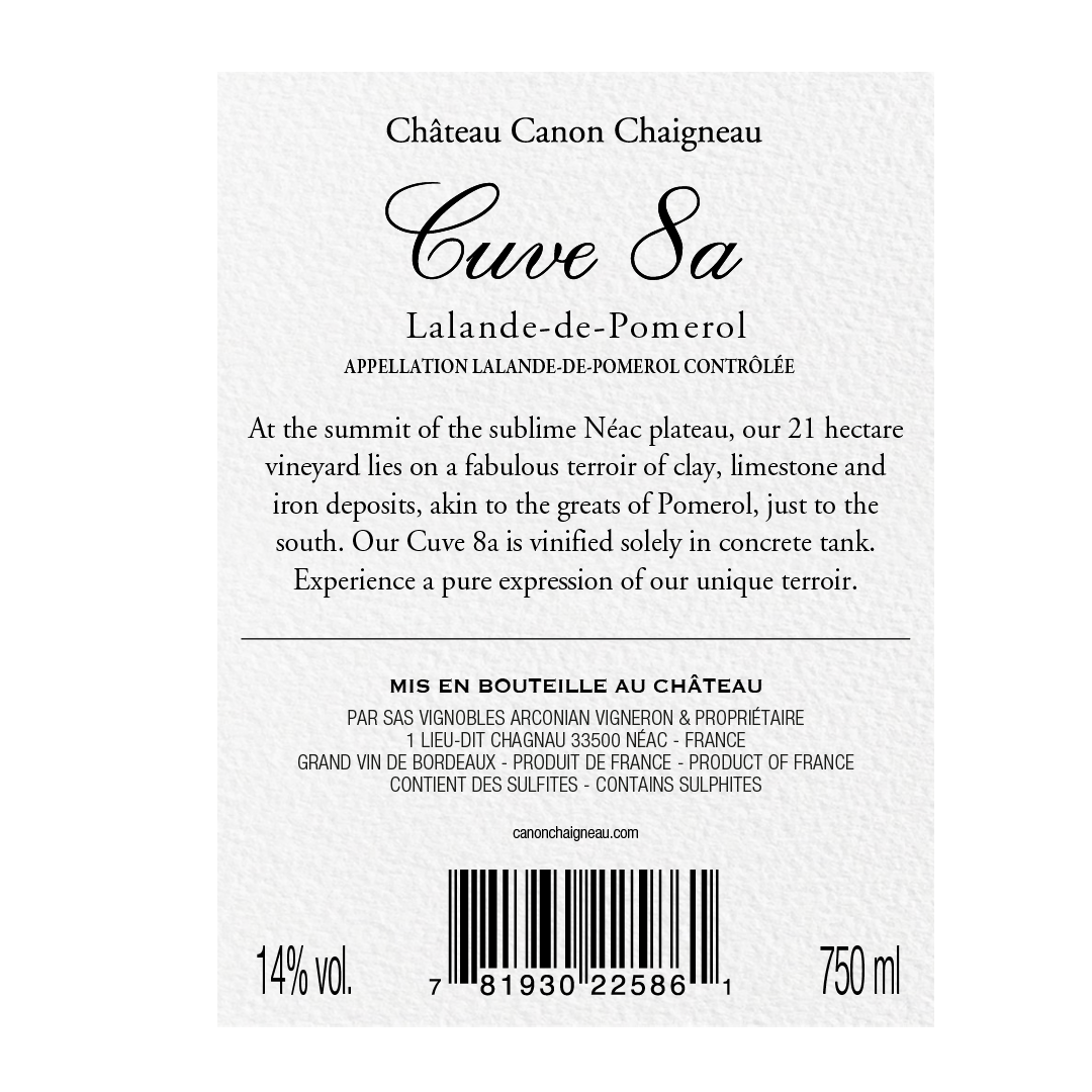 2020 Cuve 8a (Limited Edition &